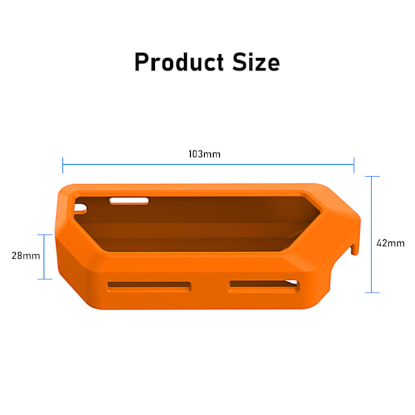 2024 Nya Flipper Zero Skyddsfodral Elektronisk Delfin Silikon Allomfattande Skyddsfodral orange färg