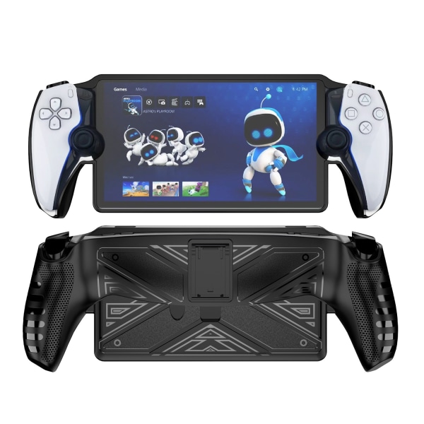 Case för PlayStation Portal- case, ultratunt och lätt Kickstand- case i silikonfodral för PS Portal- case Black