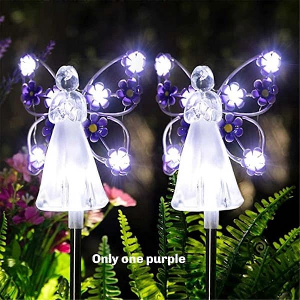 /EA/Vanntette Solar Engellys Utendørs Engle Fairy Landskapslys, B