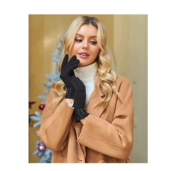/EA/Dame Touch Screen-handsker Dame Tykke Varme Bløde Uldforede Wi