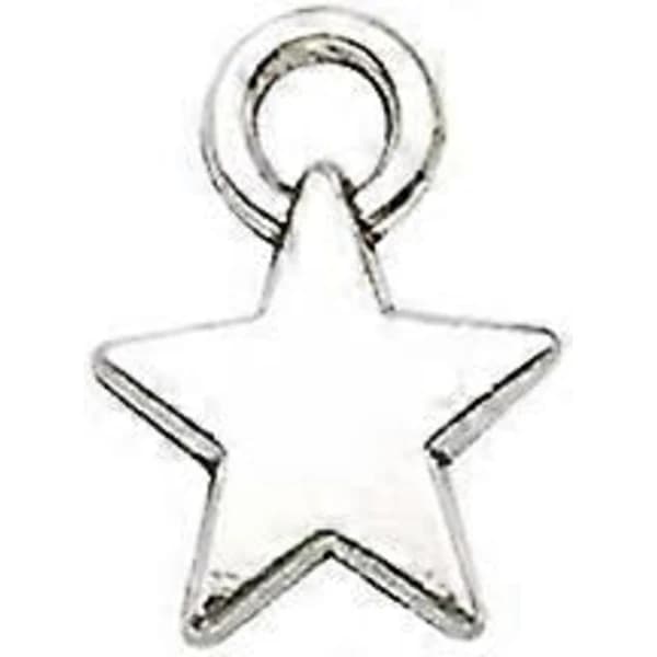/EA/80 st AcserGery Presentpyssel Blandade Antika Silver Sol Måne Stjärnor Berlocker