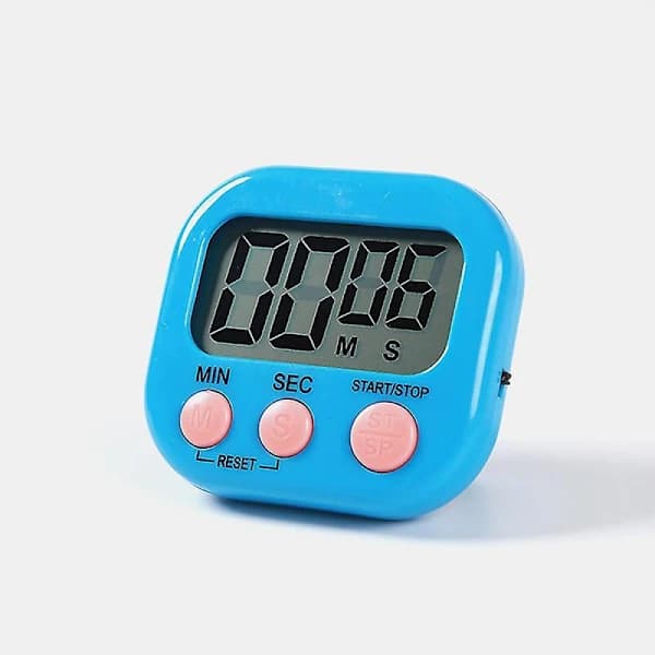 /EA/Blå 2-pak digitalt køkkentimer, elektronisk stopur, timer, sæt