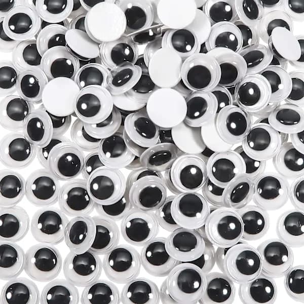/EA/300 Stykker 8mm Selvklebende Plastøyne