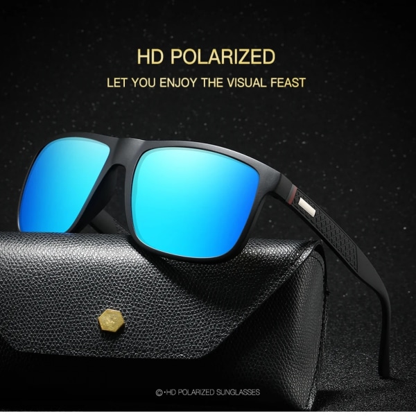 polarisierte RX100 Sonnenbrille Mode vintage fyrkantiga polariserade solglasögon män kvinnor red