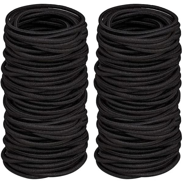 /EA/50 hårband, 4 mm elastiskt hårband, mini hårband, dreadlocks bröllop