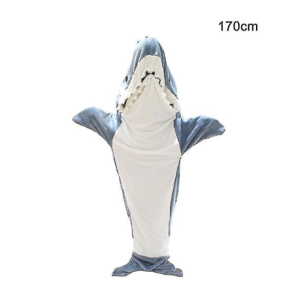 Shark Blanket Hoodie Vuxen - Shark Onesie Adult Bärbar Filt - Shark Filt Super Soft Mysig flanell Hoodie Shark Sleeping