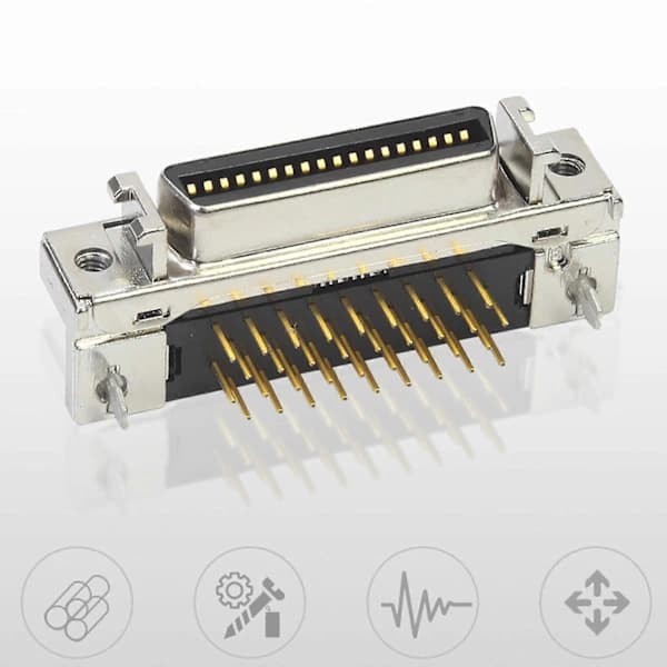 /EA/SCSI Lødekort hunstik Lødepladeholder Printerstik SCSI-stik til stabil signaloverførsel