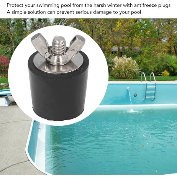 /EA/Vinterpoolplugg, 2-pack simbassängsgummipluggar Koniska vinterpluggar Pooltillbehör 25mm