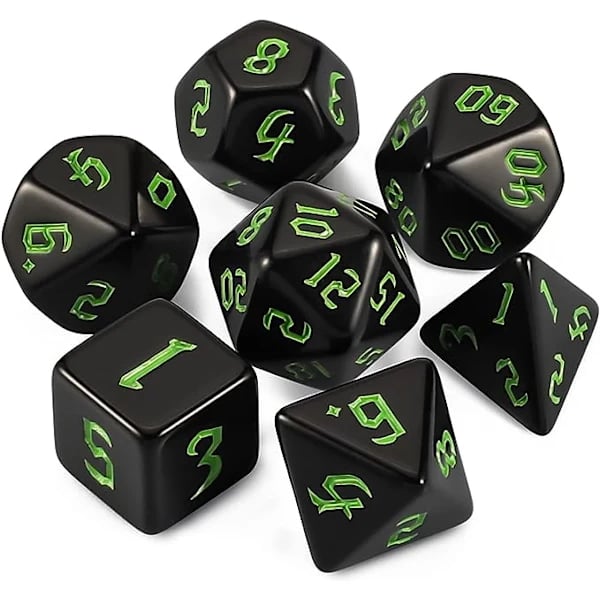 /EA/DND Tärningsset - D&D Polyedriska Tärningar (7 st) för Dungeons and Dragons