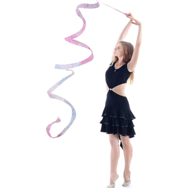 /EA/Glitter Dansband, 2 stk. 2m Gymnastikkbånd med stav, År