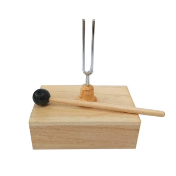 /EA/512HZ Stämgaffel med Träresonator för Ljudterapi