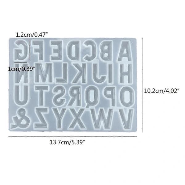/EA/Silikone Epoxy Resin Støbeforme Silikone Resin Forme Store Bogstaver