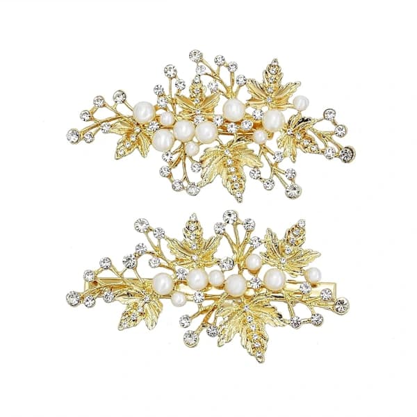 /EA/Slør Hårpynt Perle Bryllupshårnål Rhinestone Brud W