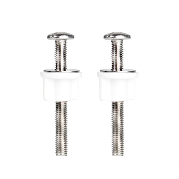 /EA/Toalettsetefeste med 2 muttere og 2 avstandsstykker, lengde 74mm