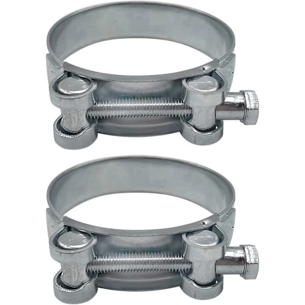 /EA/2-pack förstärkta klämmor för 80-85 mm galvaniserat stålrör