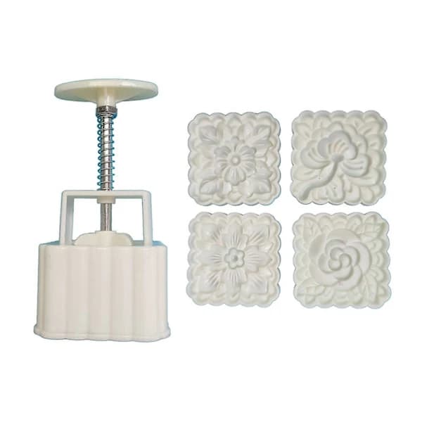 /EA/180g Månkakformar i plast Blomstämplar Kakformar DIY Bakverktyg