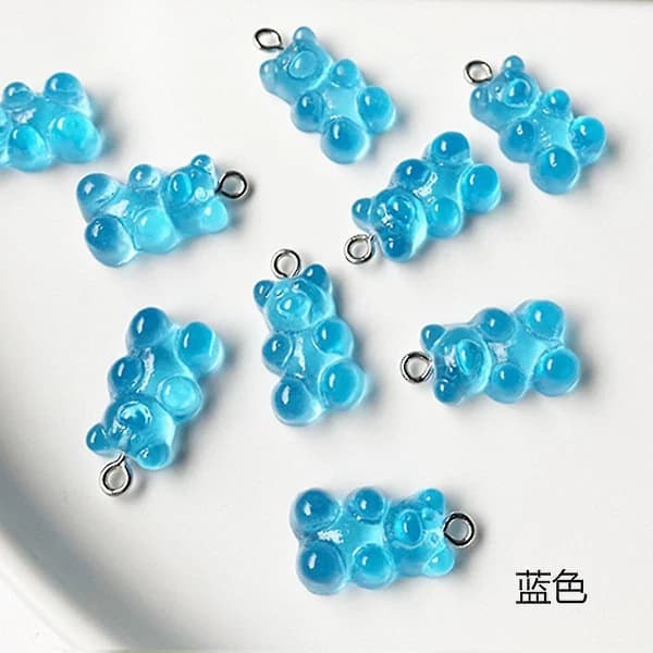 /EA/Gummibjørner i Resin - Anheng (90 stk)