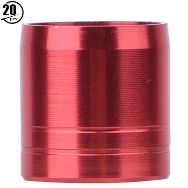 /EA/20 st Universal Aluminiumlegering Pilbåge Explosionssäker Ring Pilbågstillbehör Set (röd 8mm)
