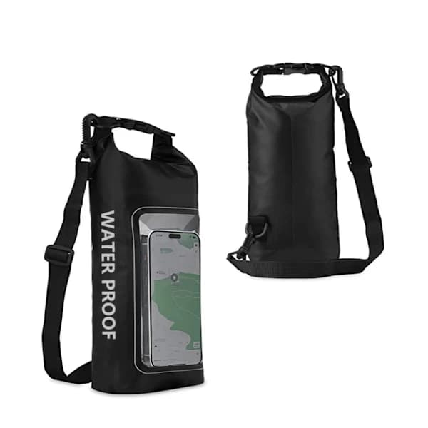 /EA/2L Vandtæt Taske Messenger Bag SORT SORT Sort Sort