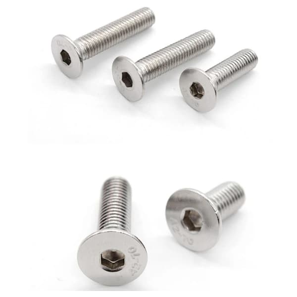 /EA/20 stk. undersænkede skruer M6 x 35 mm, rustfrit stål V2A VA A2