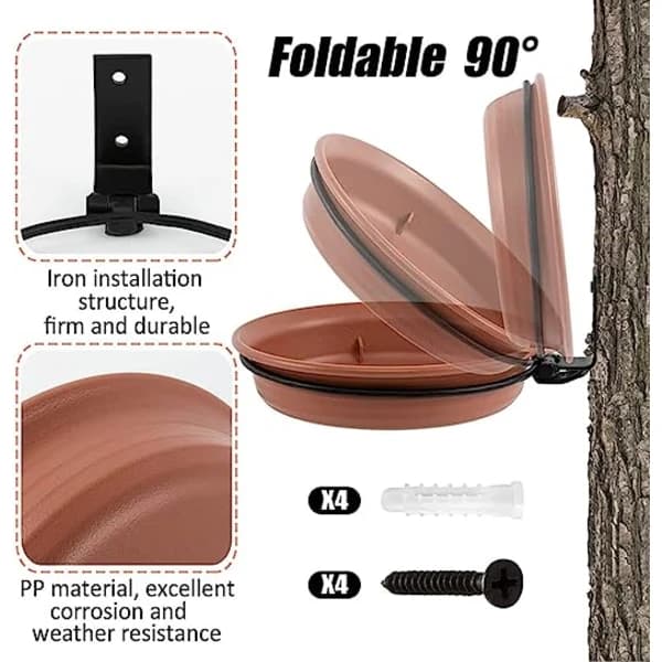/EA/2 stk. fuglevandautomater, fuglefoder og fuglebad udendørs