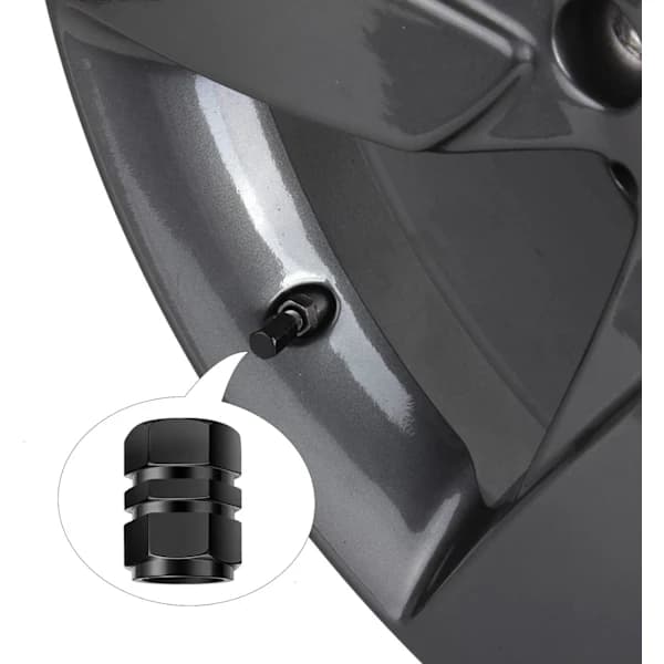 /EA/Däckventilskydd [8 stycken], dammskydd för hjul av aluminium, a