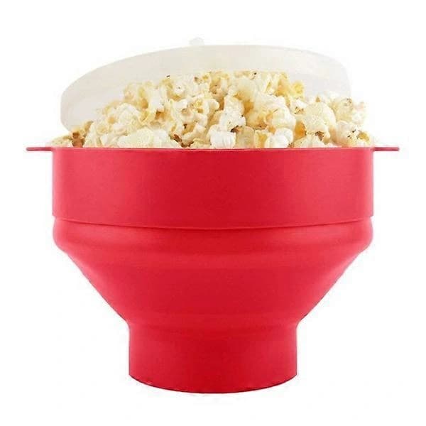 Popcornskål Silikone Mikro-skål til Popcorn - Sammenklappelig
