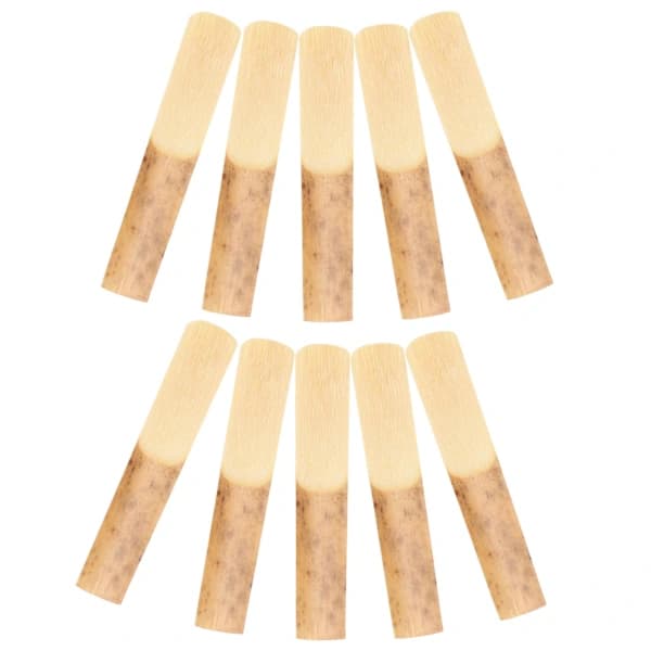 /EA/10 st Bambu Bb 2.5 Klarinettblad Saxofontillbehör med Plastskydd