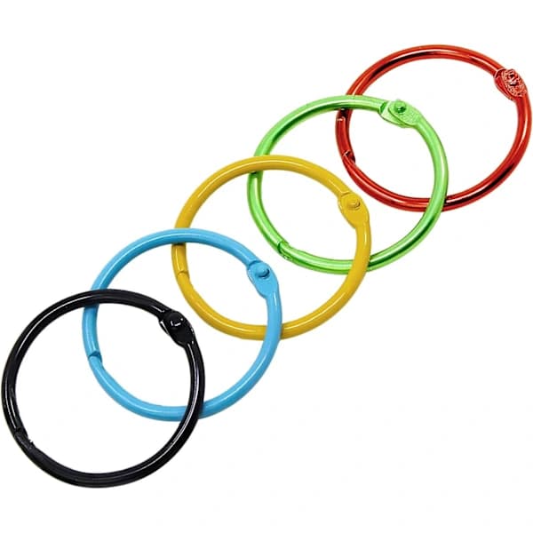 /EA/ Bokring 45 mm Lösblad Metallfärg Bunden Ring för Scrapb