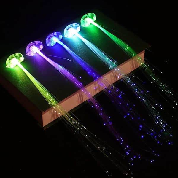 /EA//#/hårspenner LED-lys fiberoptikk/#/