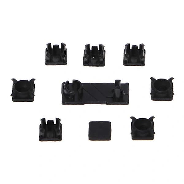 /EA/9 stk. Gummiføtter Plastknapp Skruelokk Sett for PS3 Slim Controller