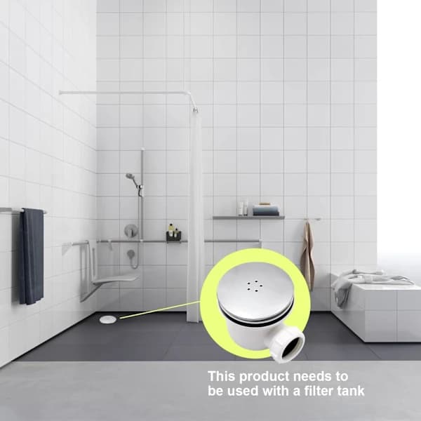 /EA/ Sæt med 2 bruseafløbsplugger, 110 mm, universal, til bruseafløb