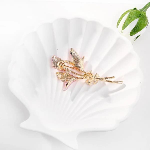 /EA/Unik blomsterbroche til kvinder - Elegant blomsterbroche evig orkidé