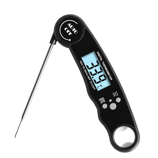 /EA/Vikbar mattermometer med sond, digital display för matlagning och grillning
