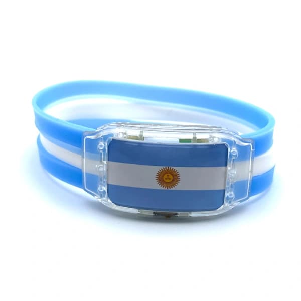 /EA/3 stk. LED-flag smykker til fodboldfans (Argentina)