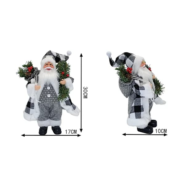 /EA/Siddende julemandfigur, stående julemandfigur, traditionel