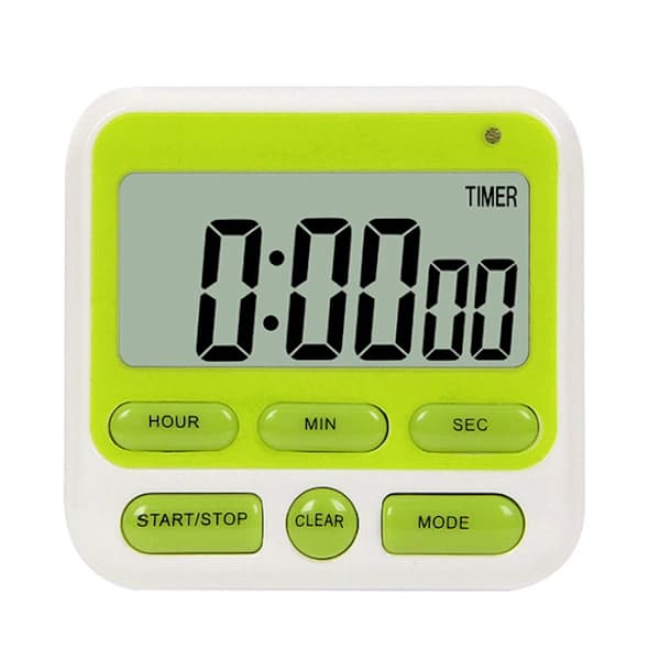/EA/Kjøkken Timer Digital Matlagingstimer med Stor LCD-skjerm Alarm