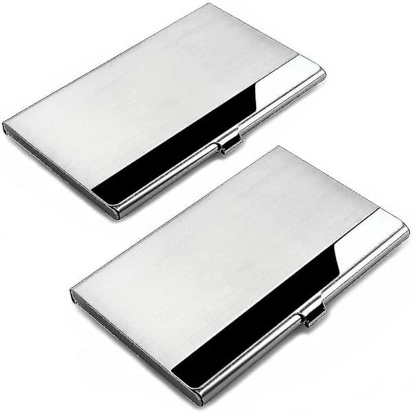 /EA/Visitkortsfodral, 2-pack Visitkortsfodral, Rostfritt Stål Förvaring
