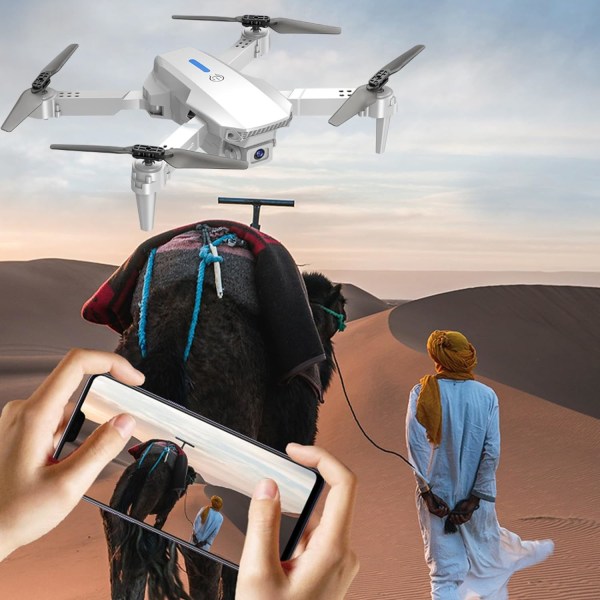 Drone med videokamera, drone med dobbel 1080p Hd Fpv-kamerafjernkontroll CoGray