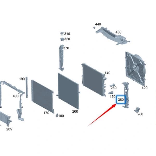 /EA/Kondenserende kompressorfester vannkjølerstøtte for -