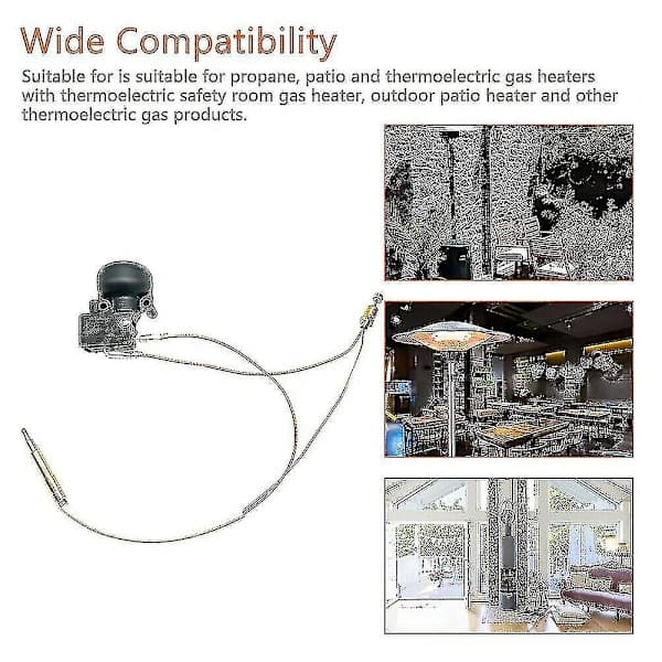 /EA/Termoelement og hældningssensor til udendørs varmelegeme, dump switch til propanvarmer, udendørs varmelegeme