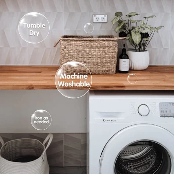 /EA/ Rund polyesterduk, maskintvättbar - Stor röd 160cm