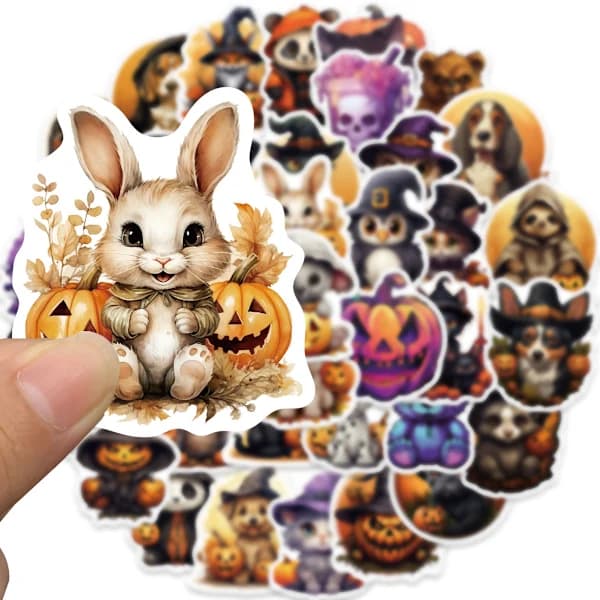 /EA//#/50 Sarjakuva Halloween Graffiti -tarraa/#/