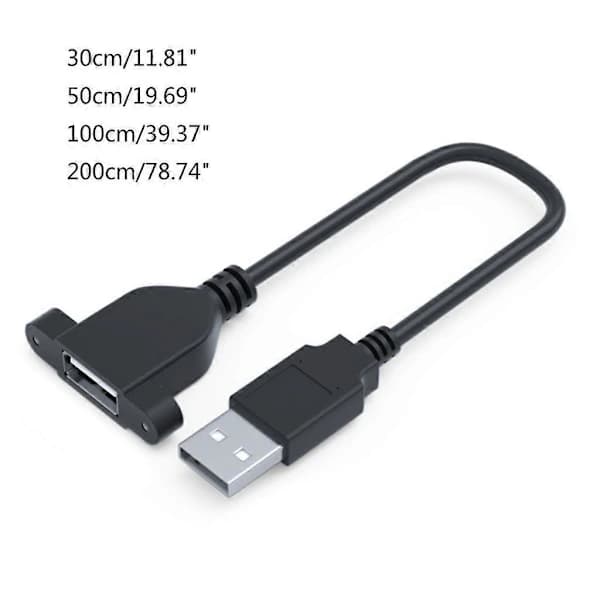 /EA/0,3 m USB 3.0 USB 2.0 Forlængerkabel Han til Hun med Skrue til Gadget USB3.0-2m