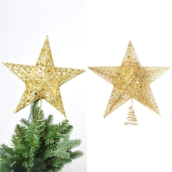 /EA/Rød julgrantopp juldekorasjon glitter Chris
