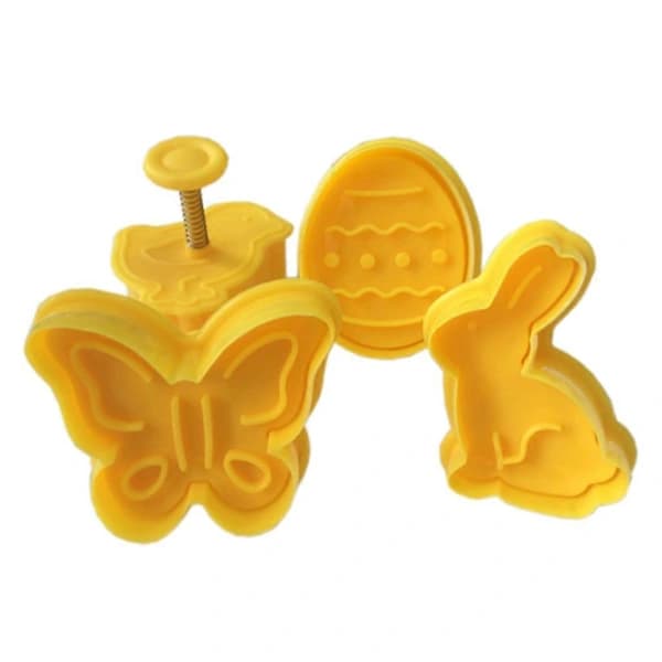 /EA/Påskehare Kylling Æg Fondant Biscuit Stempler DIY Kageform Chokoladekage