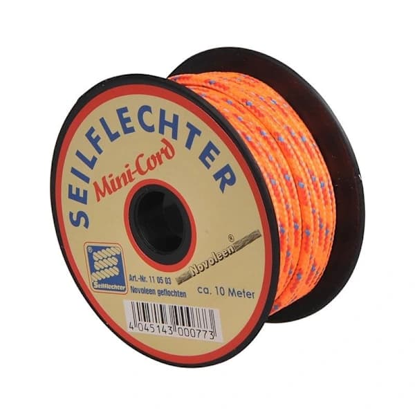 /EA/Minicord polyester. 3 mm. 10 m flätad. Blandad. 380 daN