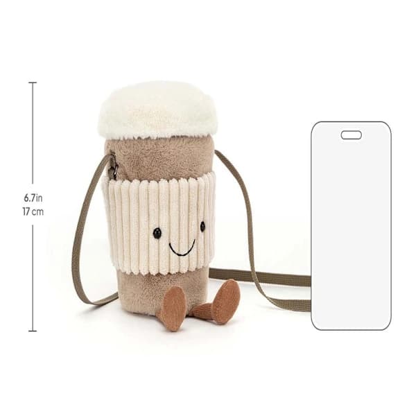 Jellycat 20 cm Amuseables Take Away-Kaffe Blødt Legetøj
