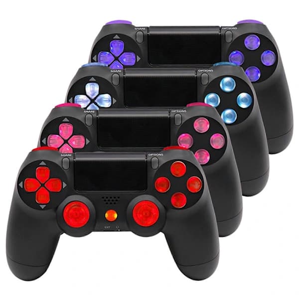 /EA/Flerfarvede Belyste D-pad Tommelfingerpinde LED Mod til Controllere Udskiftning