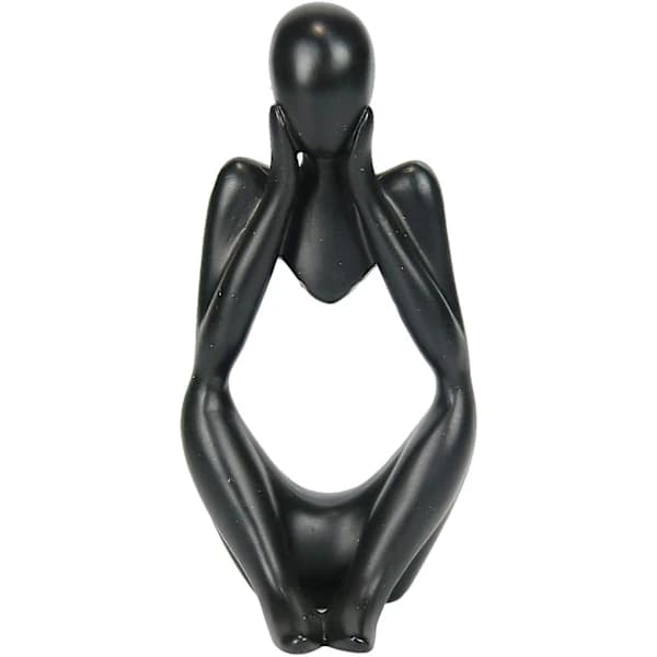 /EA/Abstrakt minifigur (svart pensé) prydnad,